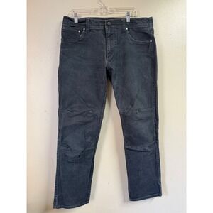 Kuhl Rydr Pants Mens 36X32 Navy Blue Scuffguard Articulated Knee Hiking Work